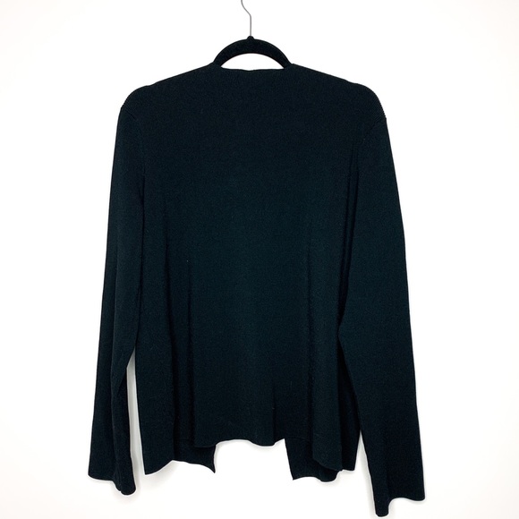 OAK + FORT Oversized Ribbed Black Cardigan size Small - Picture 5 of 10